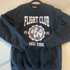 Flight club men’s large black crew neck.